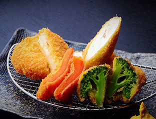 Chicken Fillet Cutlet and Cream Croquette Set